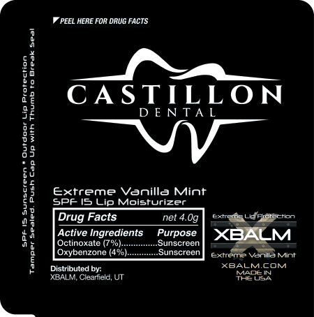 Castillon Dental flat label artwork
