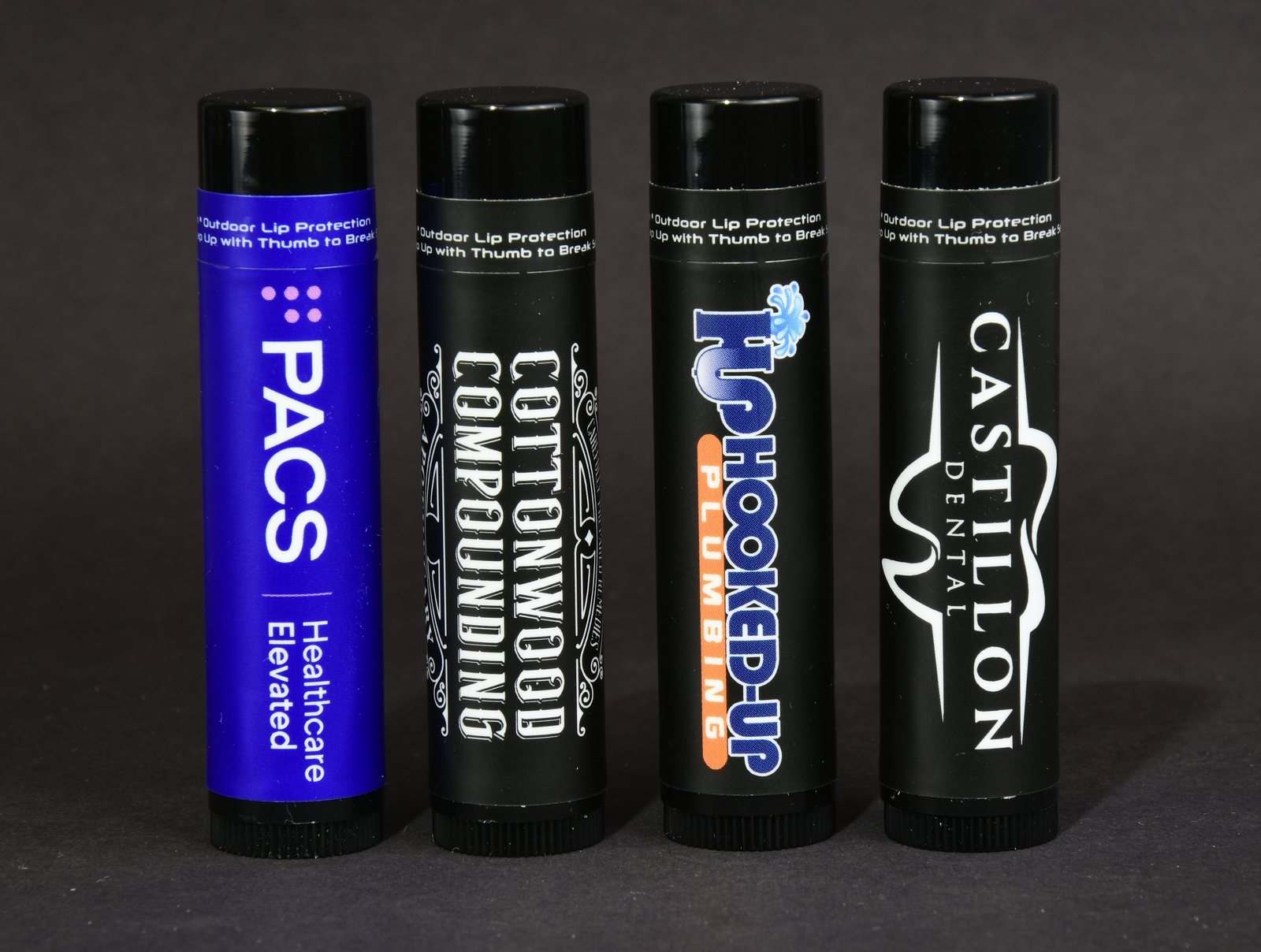 XBALM tubes with custom printed labels